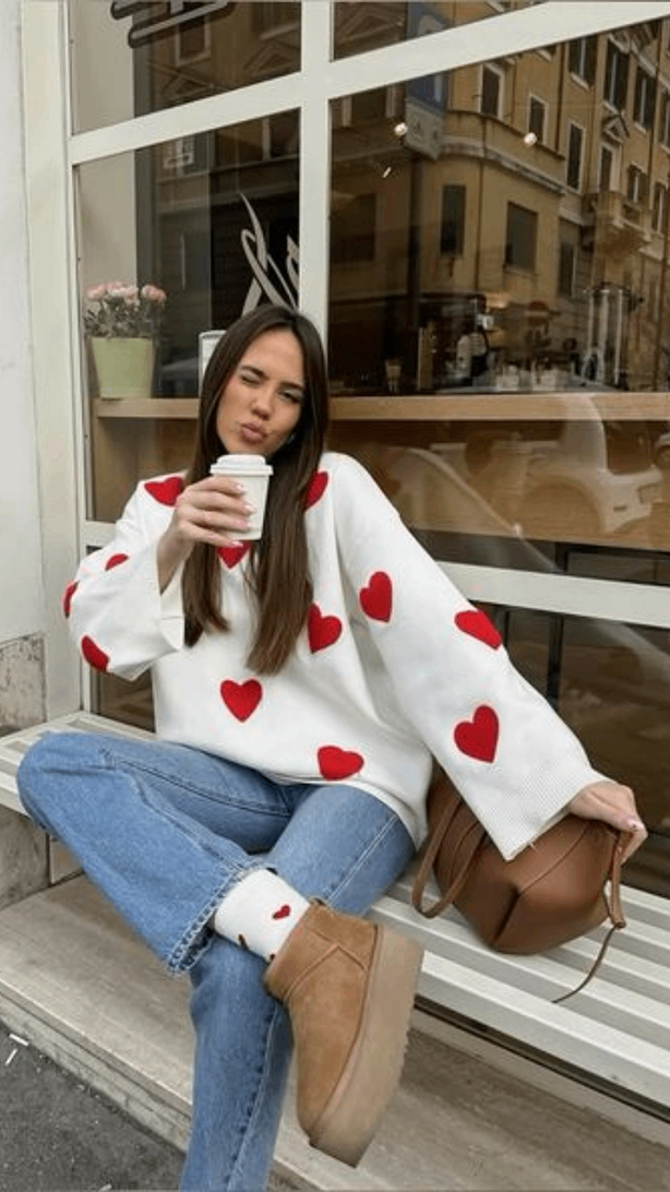 ako sa obliect na valentína, outfit na valentína